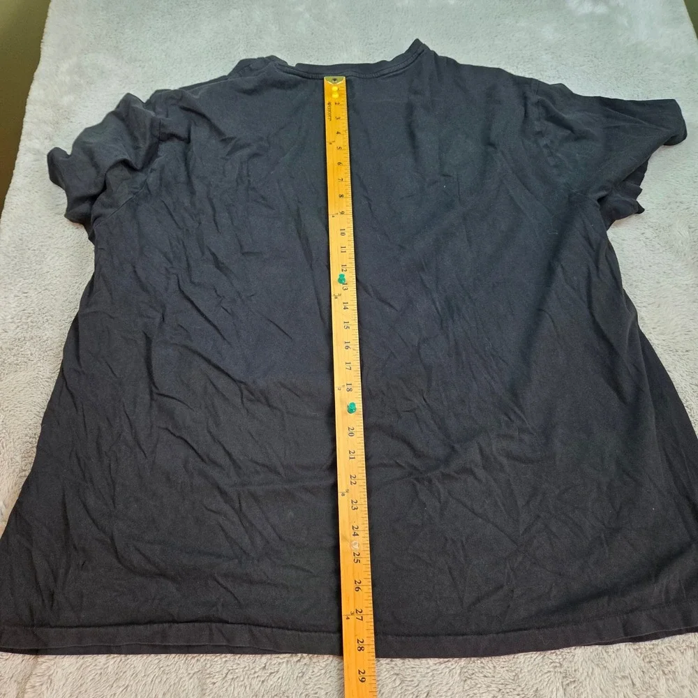 Polo Ralph Lauren V-Neck T-Shirt Mens 3XB Big & Tall Pony Logo Basic Black Tee